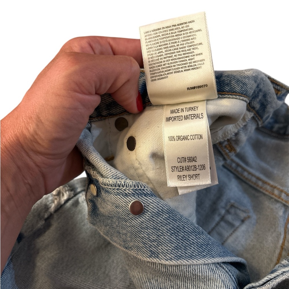 Agolde Riley Denim Shorts - Picture 4 of 4